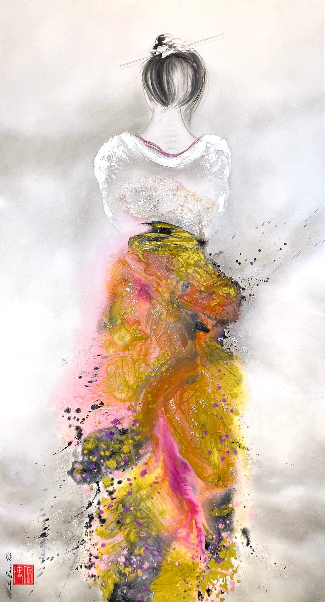 Between Light and Silk, She Moves Forward