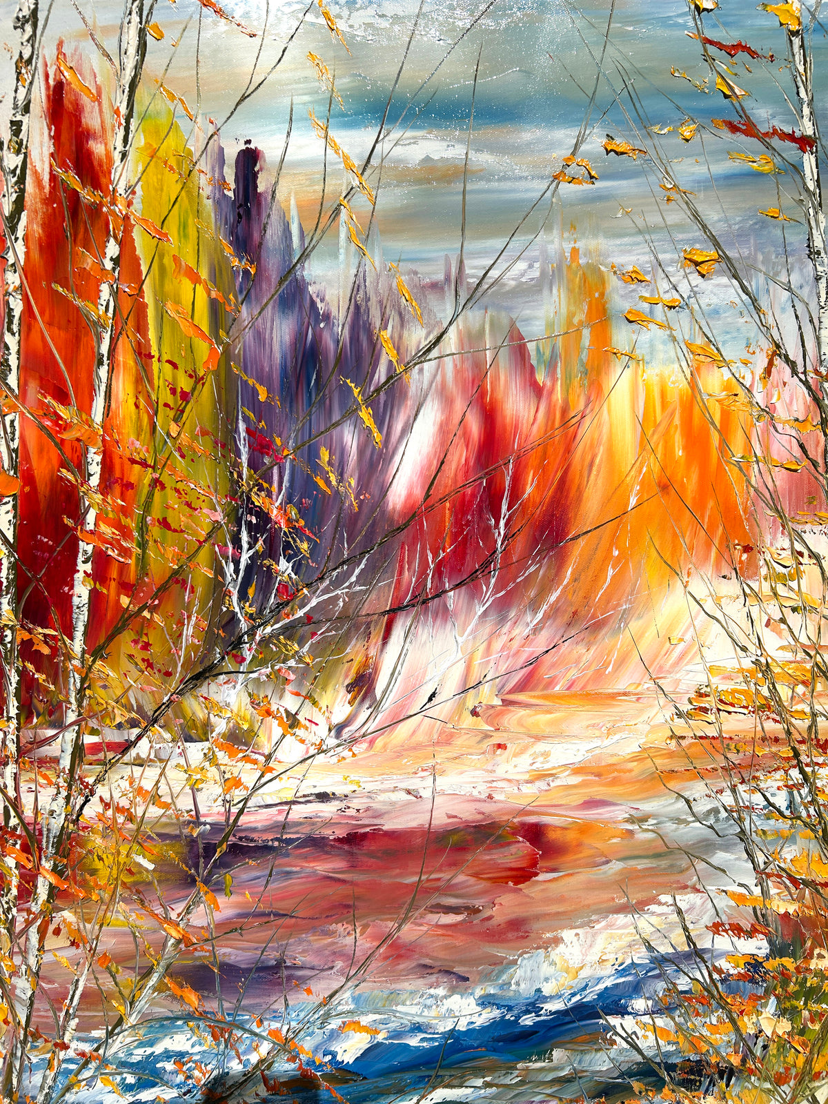 Le soleil éclaire sa beauté, Pleau, André, Huile