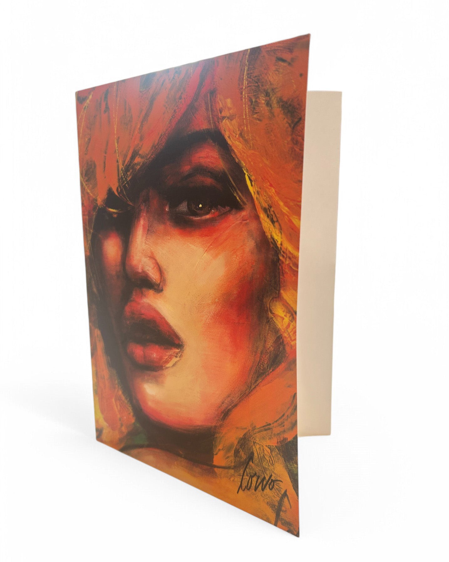 Carte de souhait - Face with Orange Hair