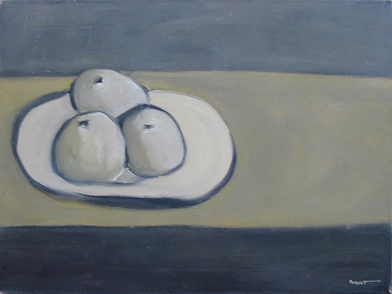 Assiette aux pommes - Galerie d'Art Beauchamp