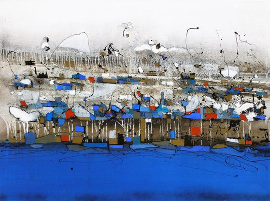 Barcos azules - Galerie d'Art Beauchamp