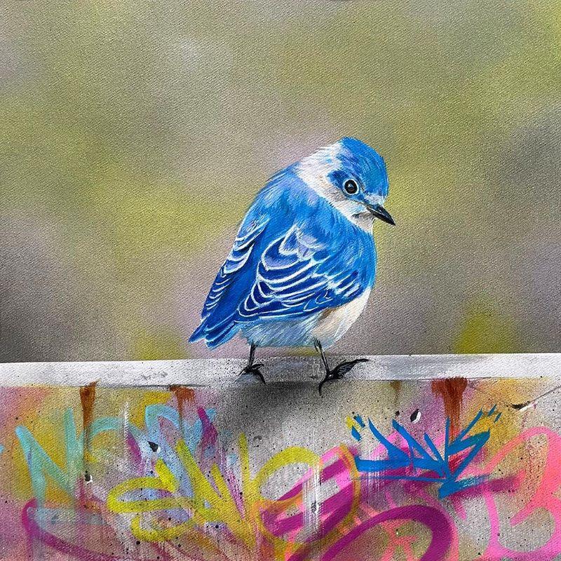 Blue Bird - Galerie d'Art Beauchamp