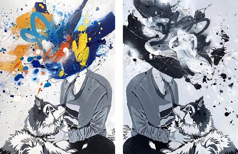 Bonheur - Diptyque - Galerie d'Art Beauchamp