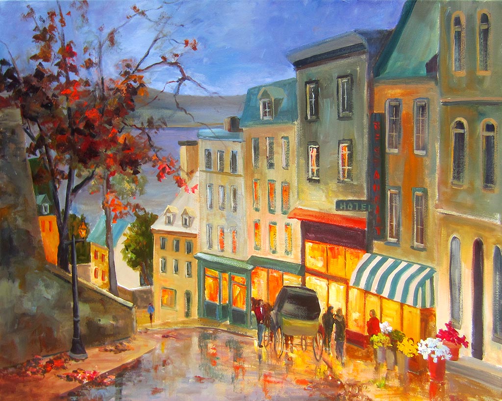 Côte de la Montagne, Vieux-Québec - Galerie d'Art Beauchamp
