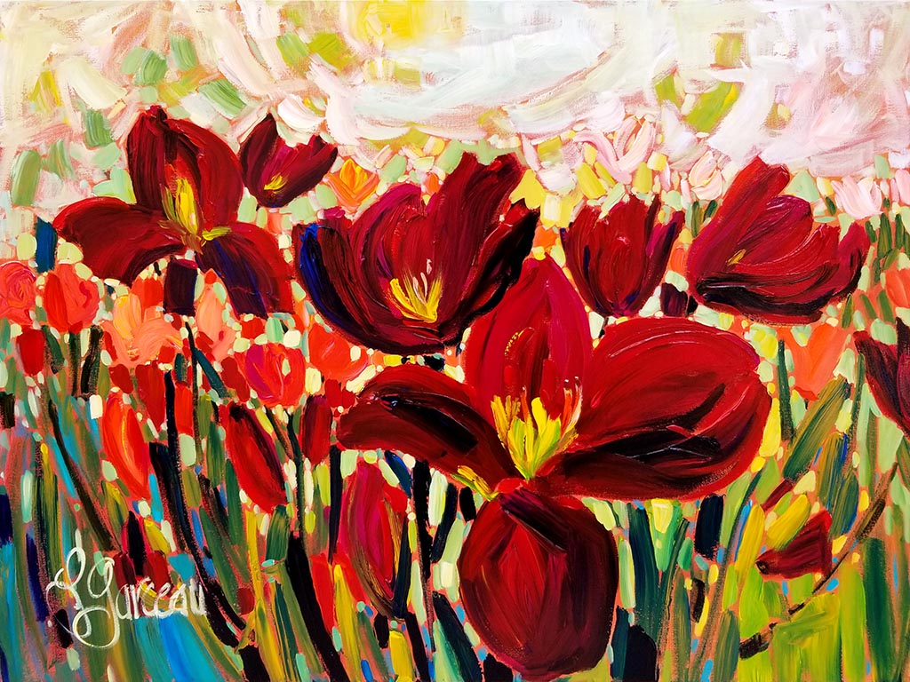 Crimson Delight - Galerie d'Art Beauchamp