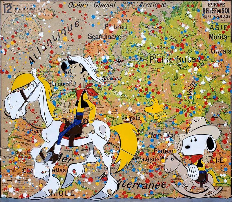 Dans les traces de Lucky Luke - Galerie d'Art Beauchamp