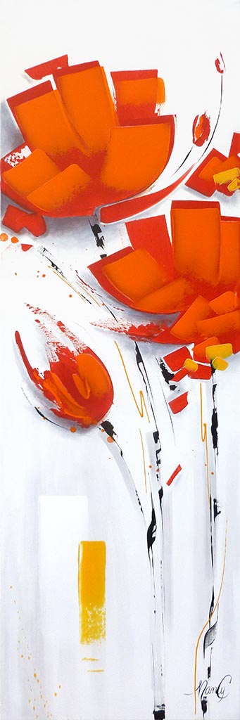 Floraison écarlate - Galerie d'Art Beauchamp