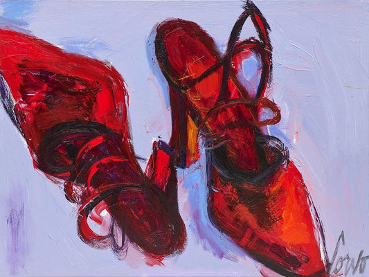 (Giclée) Red Shoes - Galerie d'Art Beauchamp