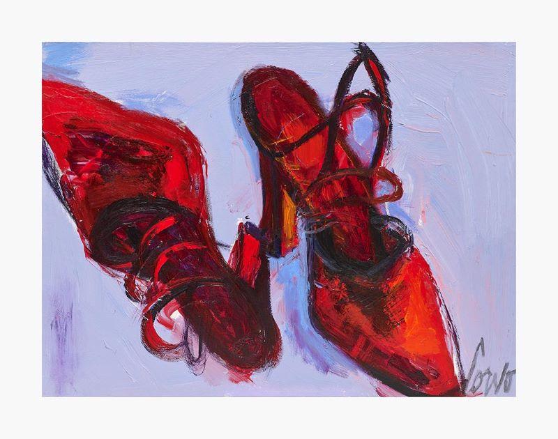 (Giclée) Red Shoes - Papier/paper - Galerie d'Art Beauchamp