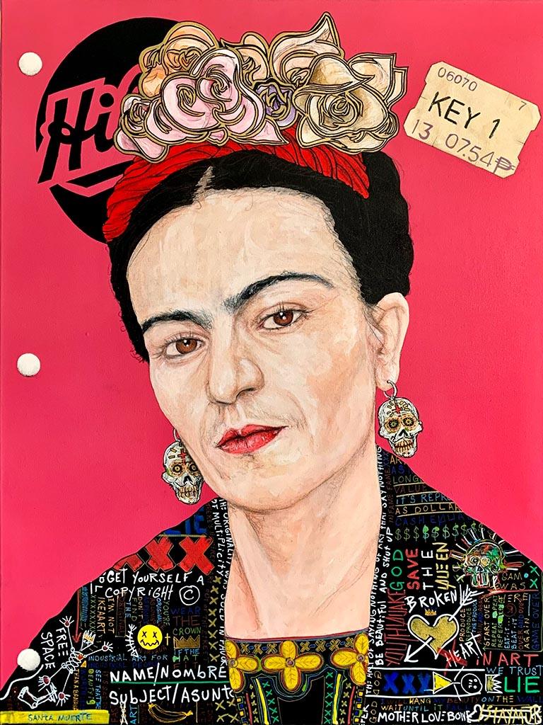 Hilroy's Notebook: Frida (Magenta) - Galerie d'Art Beauchamp