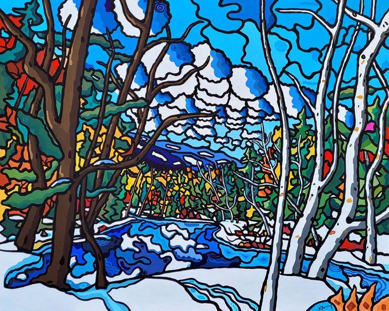 Janvier sous le soleil, Charlevoix - Galerie d'Art Beauchamp