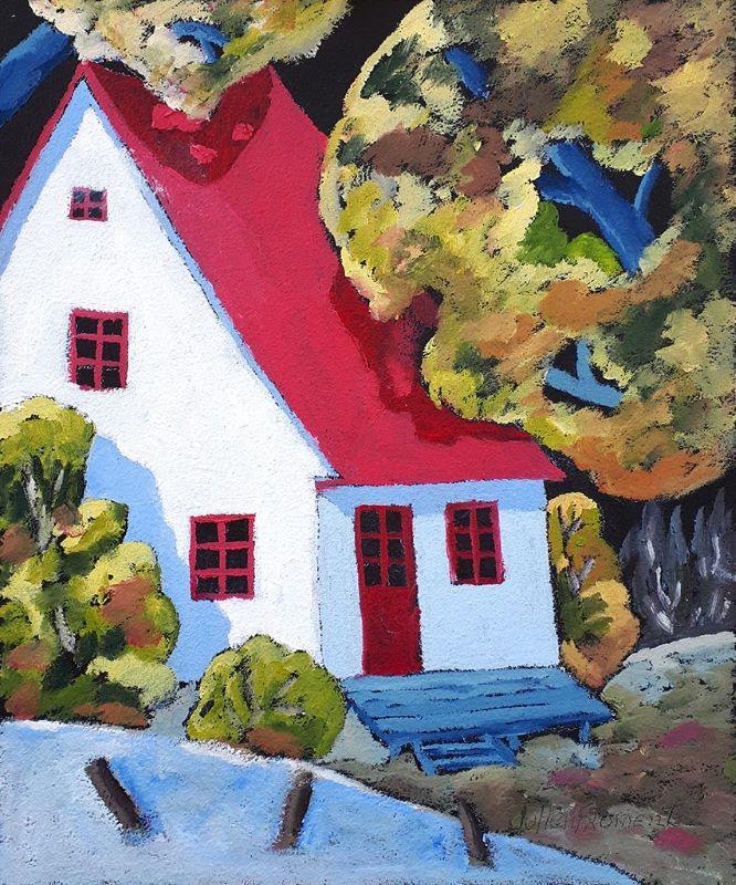 La maison au toit rouge - Galerie d'Art Beauchamp