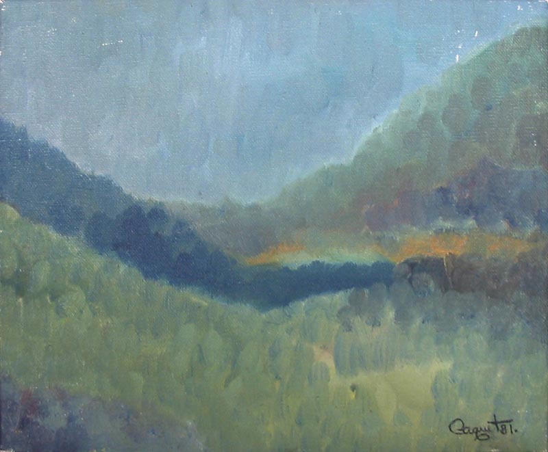 La montagne bleue - Galerie d'Art Beauchamp