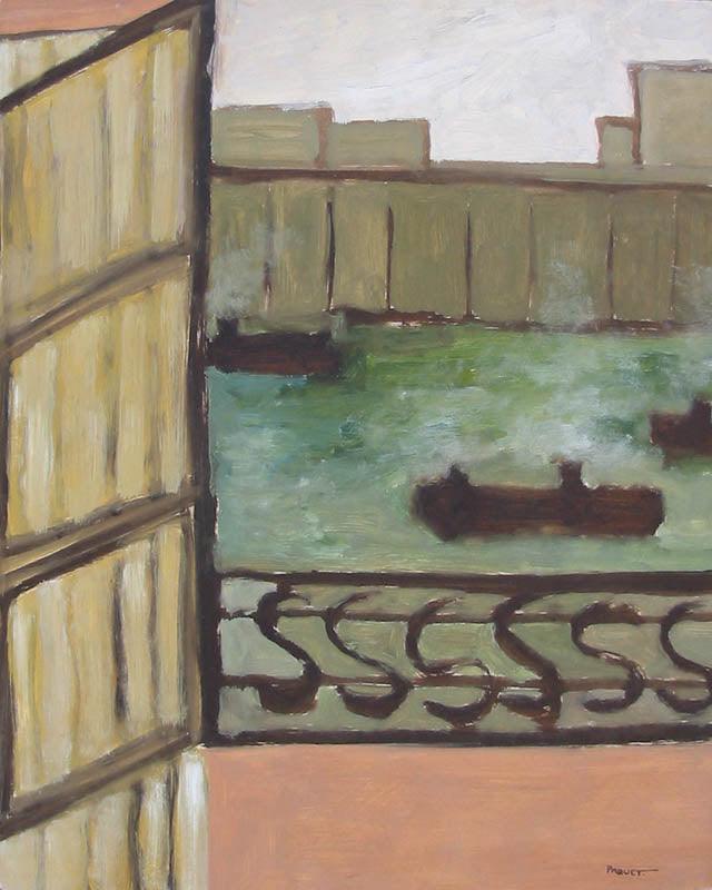 Le port au balcon - Galerie d'Art Beauchamp