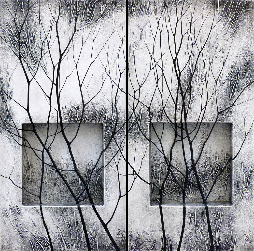 Liens et contrastes Diptyque 20 - Galerie d'Art Beauchamp