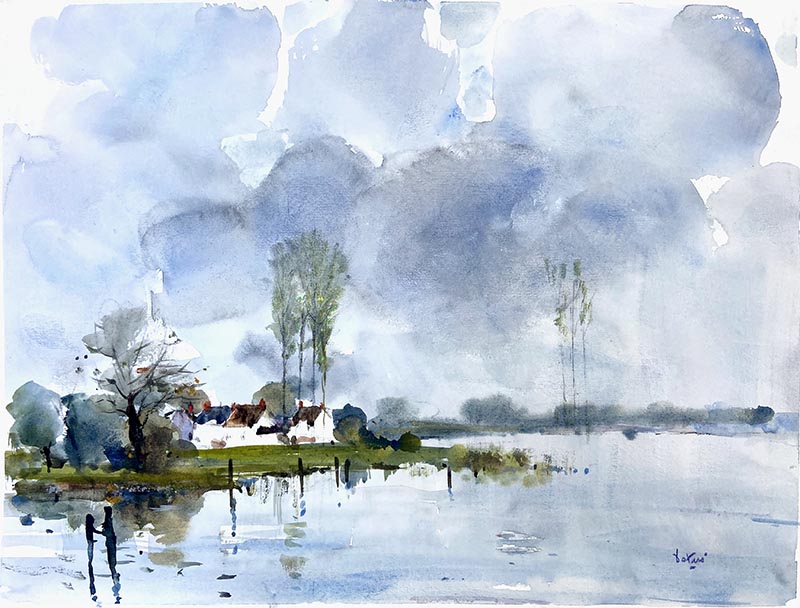 Matin sur le Morbihan - Galerie d'Art Beauchamp