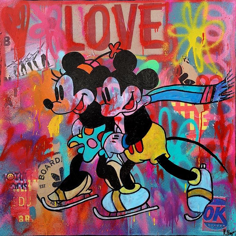 Mickey & Minnie Patinage - Galerie d'Art Beauchamp