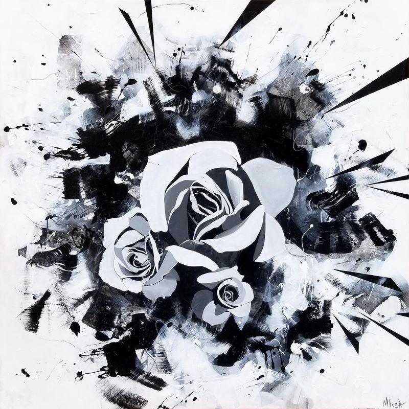 Noir et blanc - Aller de l’avant - Galerie d'Art Beauchamp
