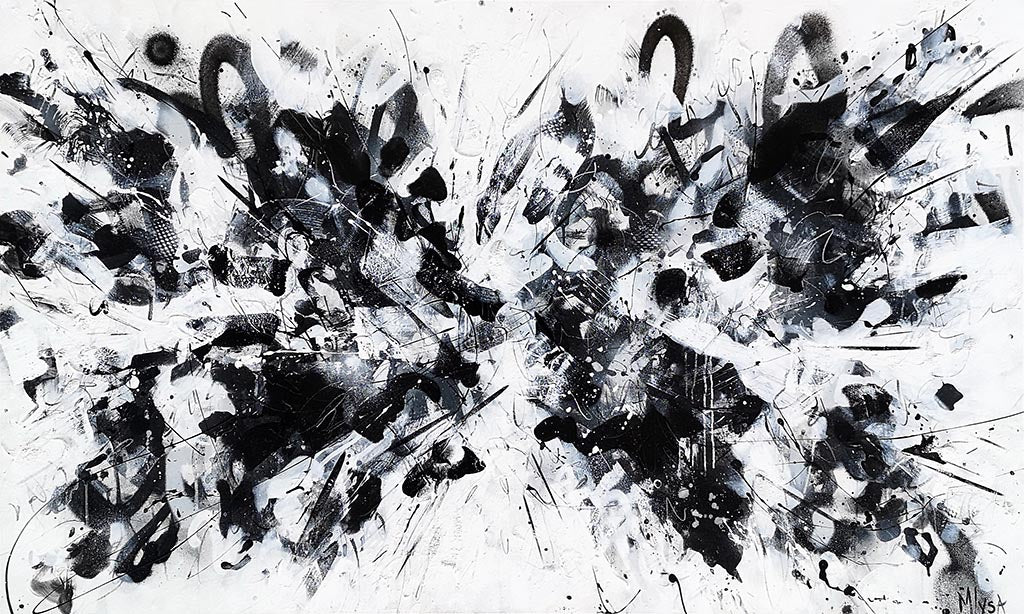 Noir et blanc - Prendre son envoi - Galerie d'Art Beauchamp