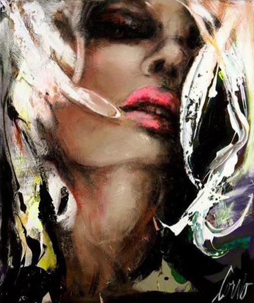 (Plexiglas) Face on Black - Moyen/Medium - Galerie d'Art Beauchamp