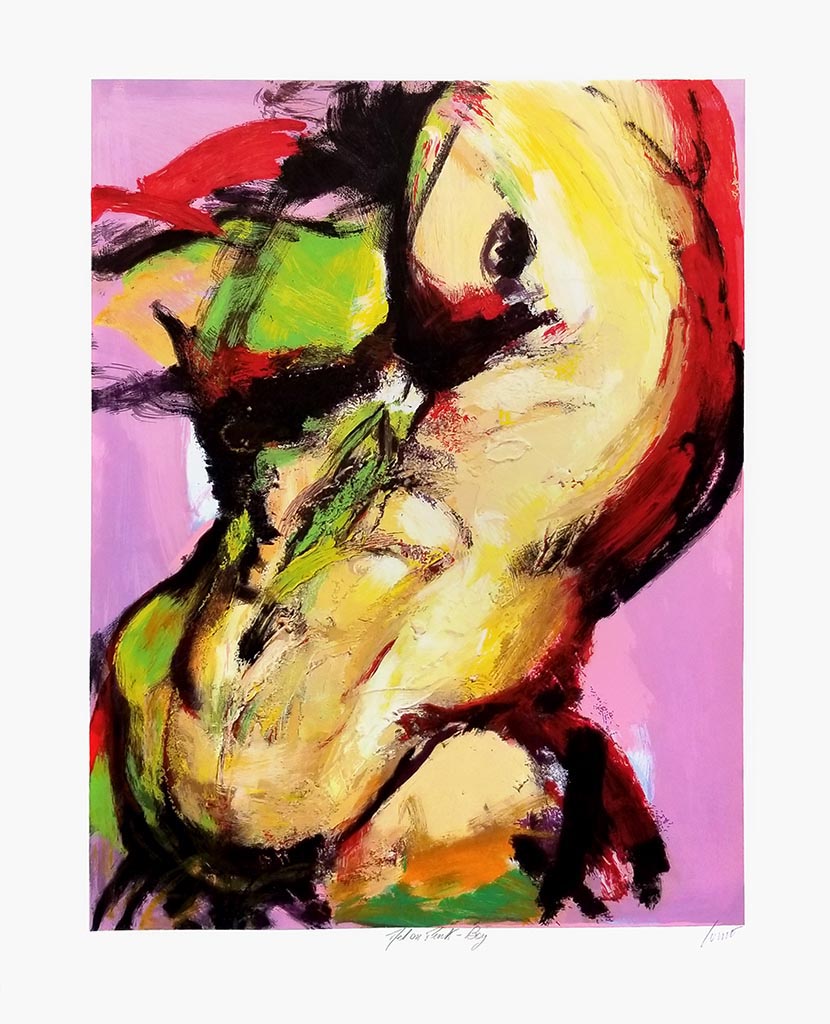 (Sérigraphie) Boy on Pink - Galerie d'Art Beauchamp