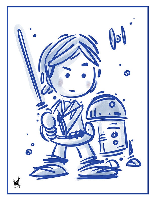 Sketch - A New Hope (Série/Series) - Galerie d'Art Beauchamp