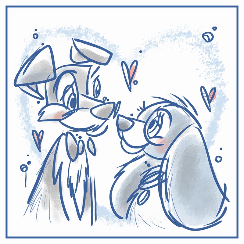 Sketch - Mi Amoooore (Série/Series) - Galerie d'Art Beauchamp