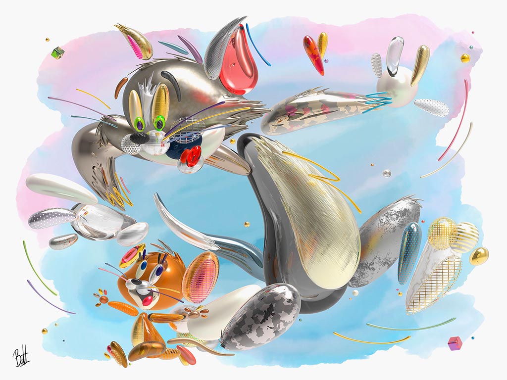 U Still Turn my Head - Tom & Jerry Hommage (Série/Series) - Galerie d'Art Beauchamp