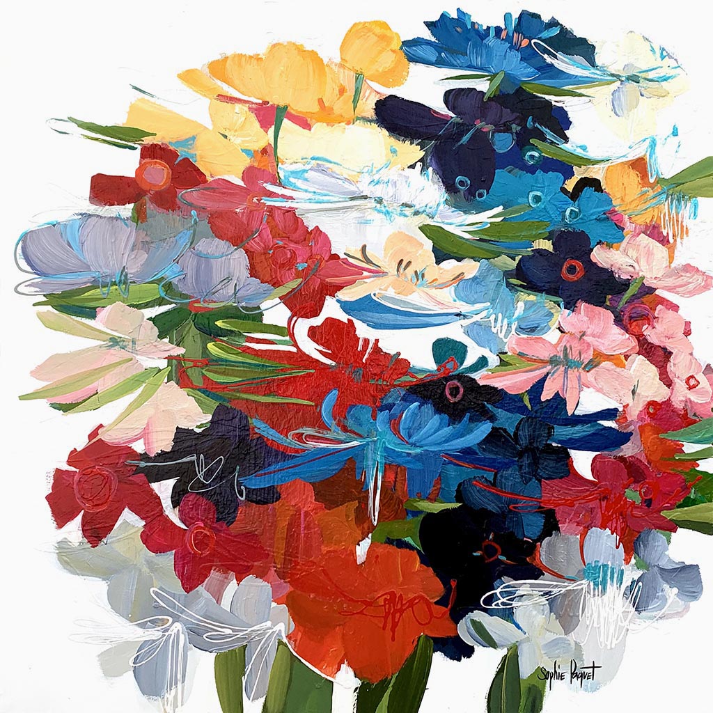 Un bouquet lumineux - Galerie d'Art Beauchamp