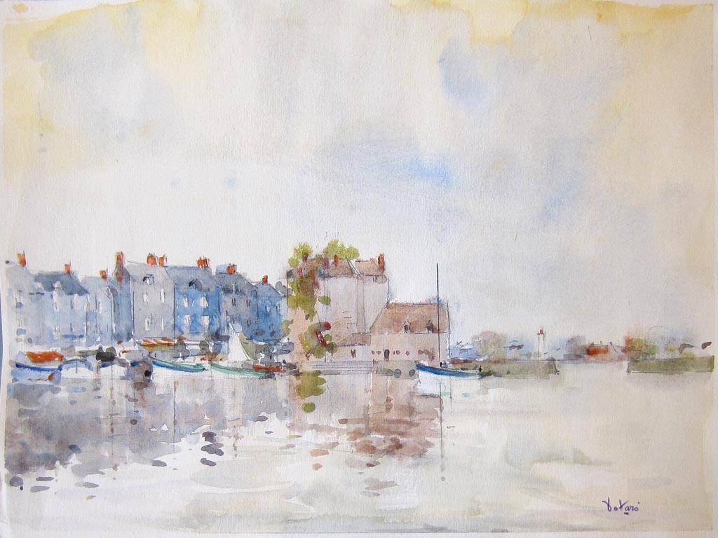 Vieux port de Honfleur - Galerie d'Art Beauchamp